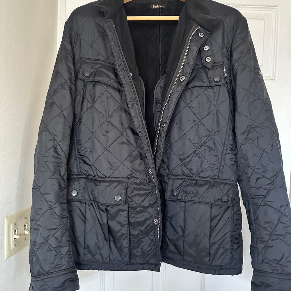 Barbour Black Quilted Puffer Jacket